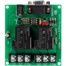 RS-232 2-Channel High-Power Relay Controller with Serial Interface LOW COST